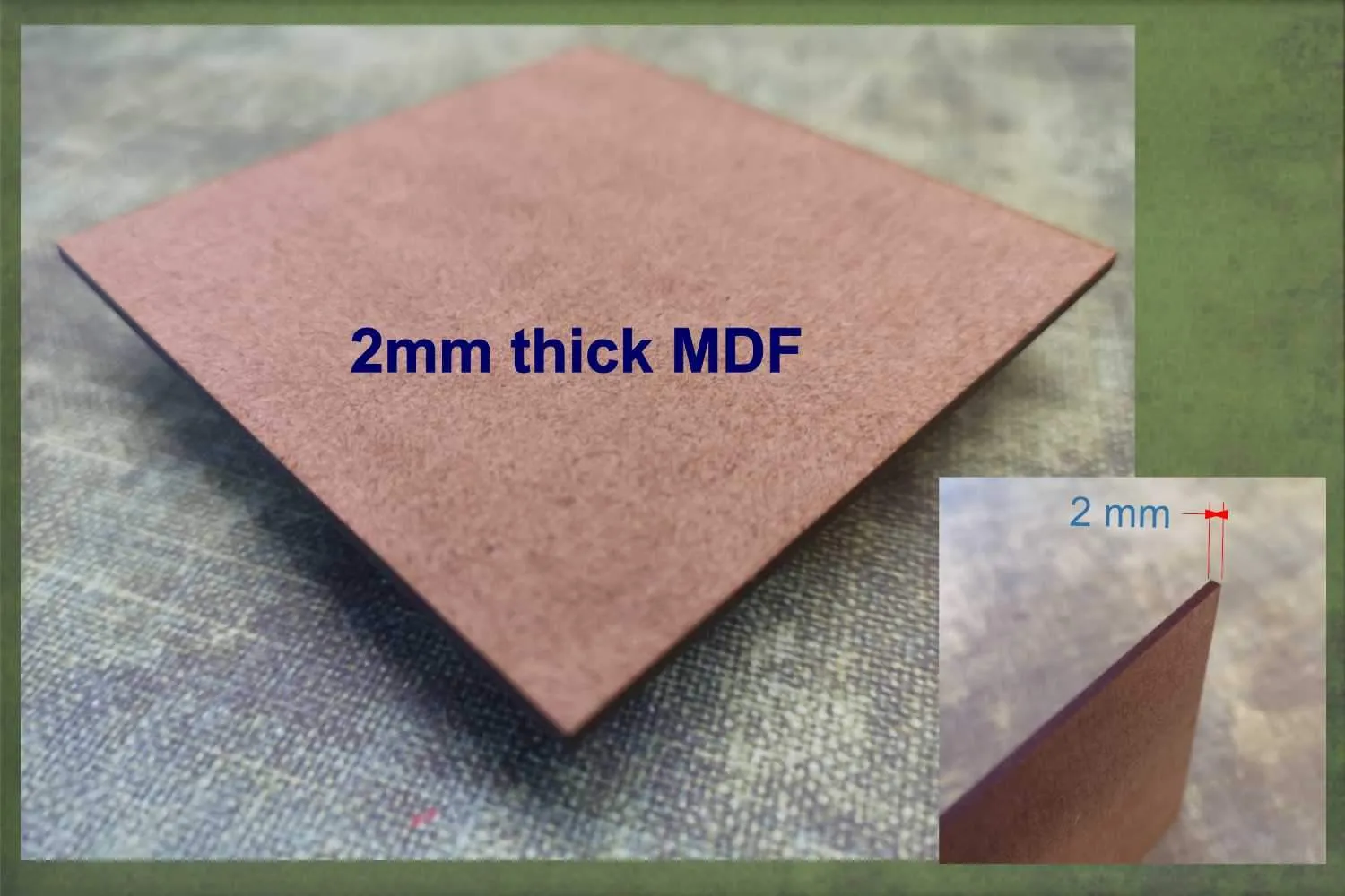 Flip flops - wooden craft blank - 2mm MDF