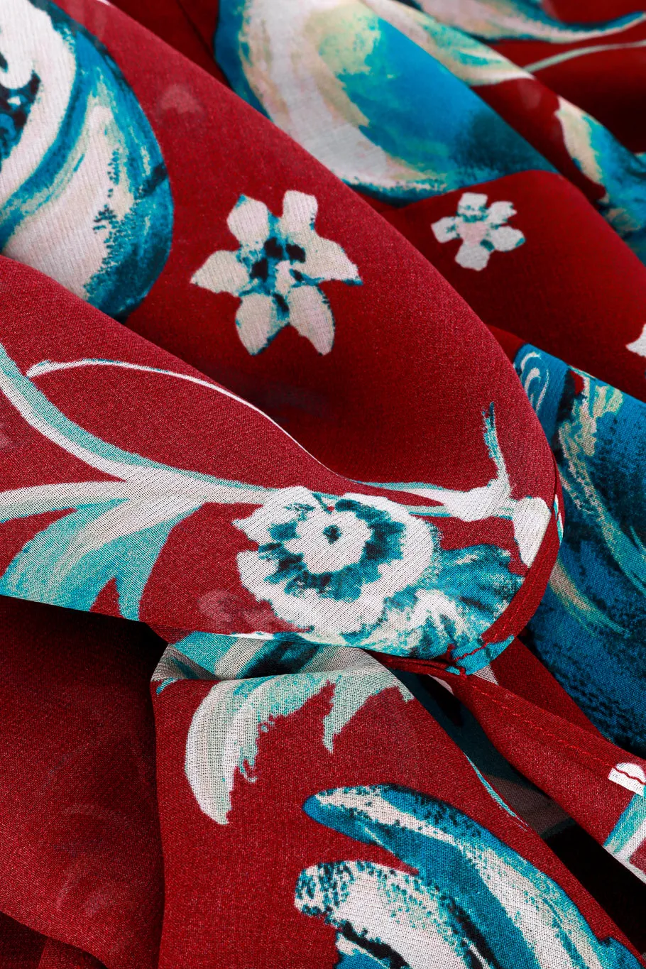 Floral Sheer Silk Caftan