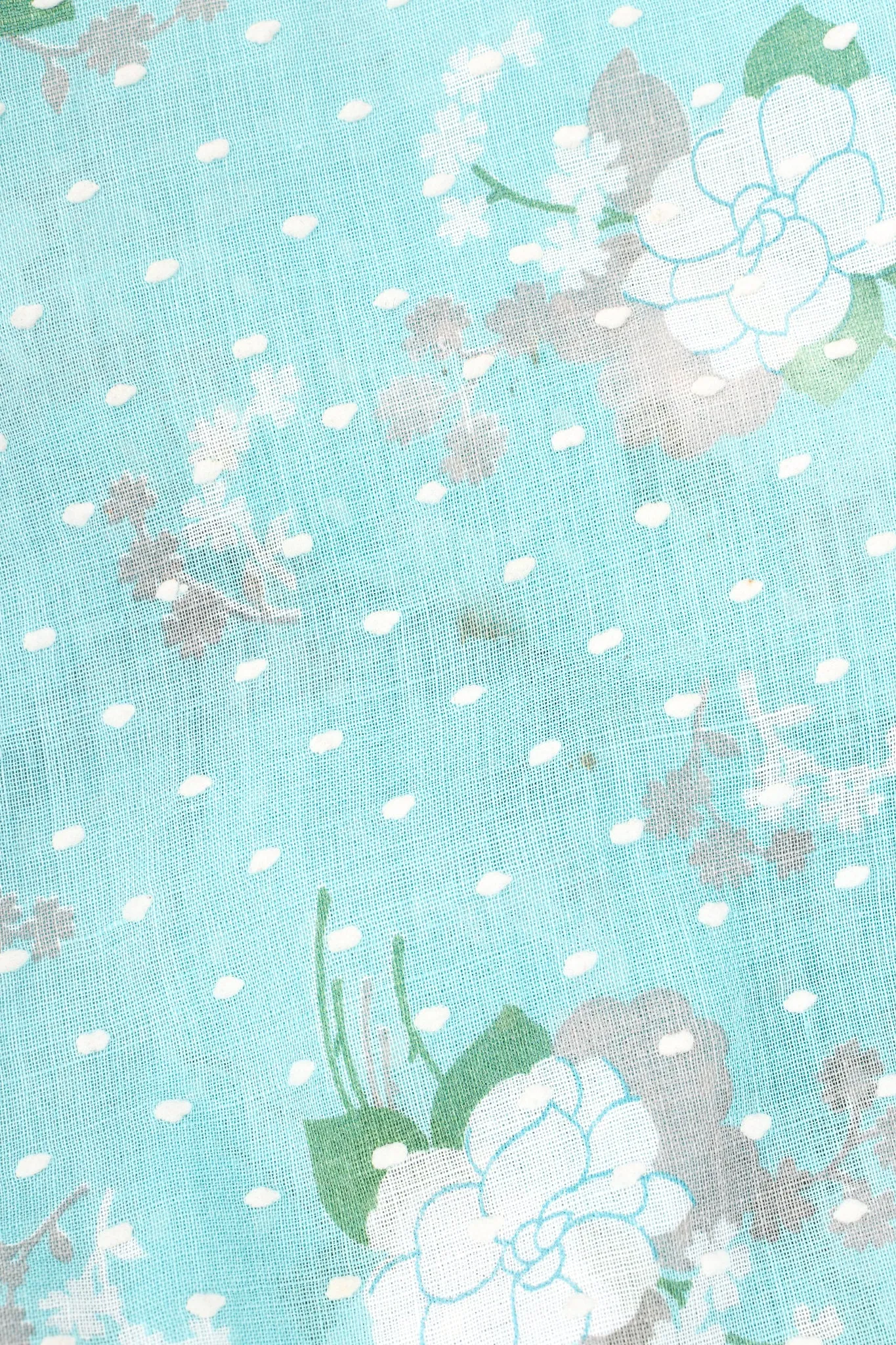 Floral Swiss Dot Maxi Dress