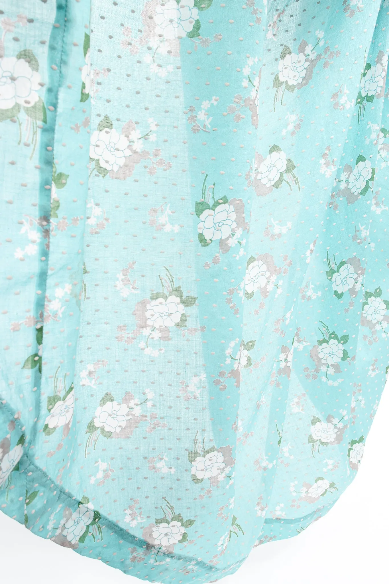 Floral Swiss Dot Maxi Dress
