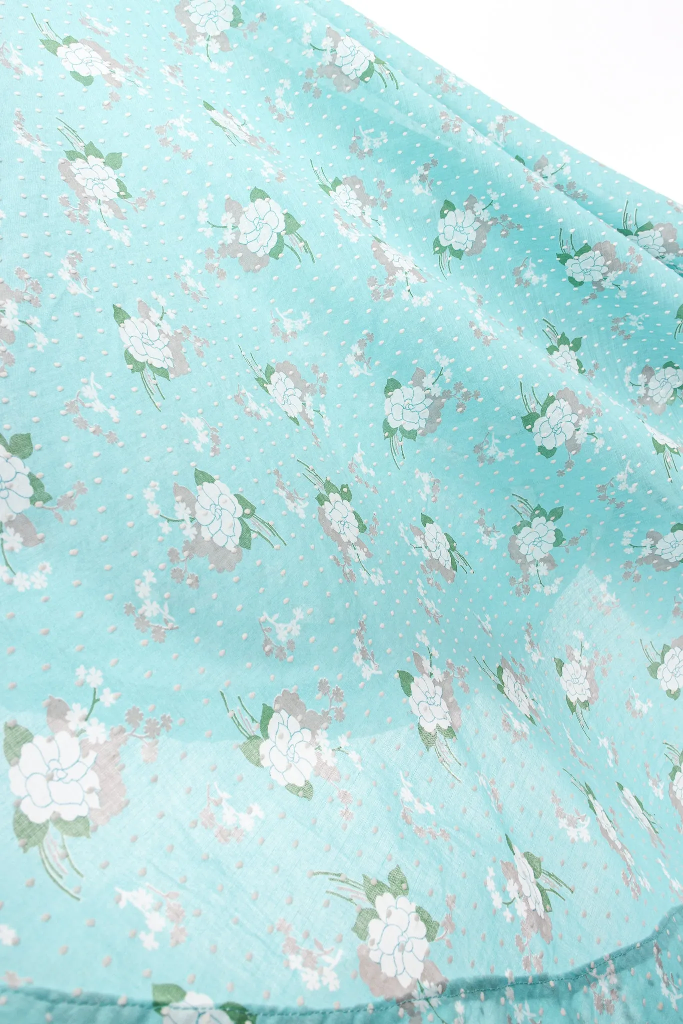 Floral Swiss Dot Maxi Dress