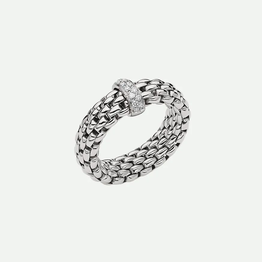 FOPE 'Flex'it' Diamond Bar Stretchy Ring