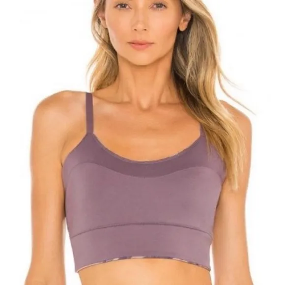Free People Movement Beat the Heat Reversible Sports Bra in Tiger Combo