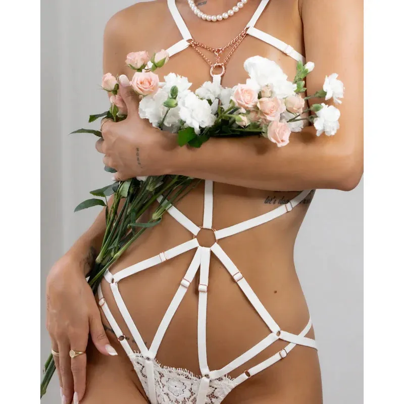 Frisson Body Harness White