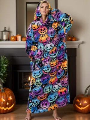 Fuzzy Hooded Lounge Dress