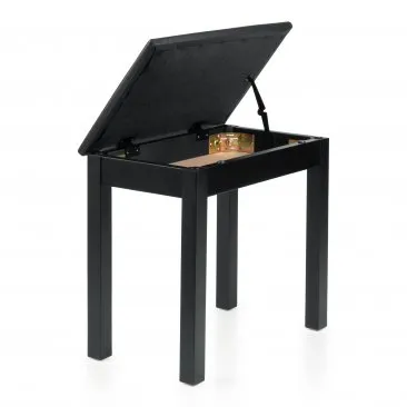 Gator Deluxe Wooden Keyboard & Piano Bench with Flip-Up Storage Compartment