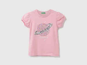 Girls Embellished Round Neck Top