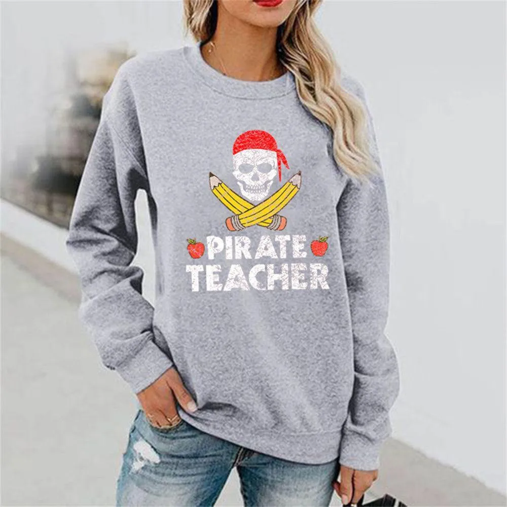 Graphic long Sleeve Shirts Pencil