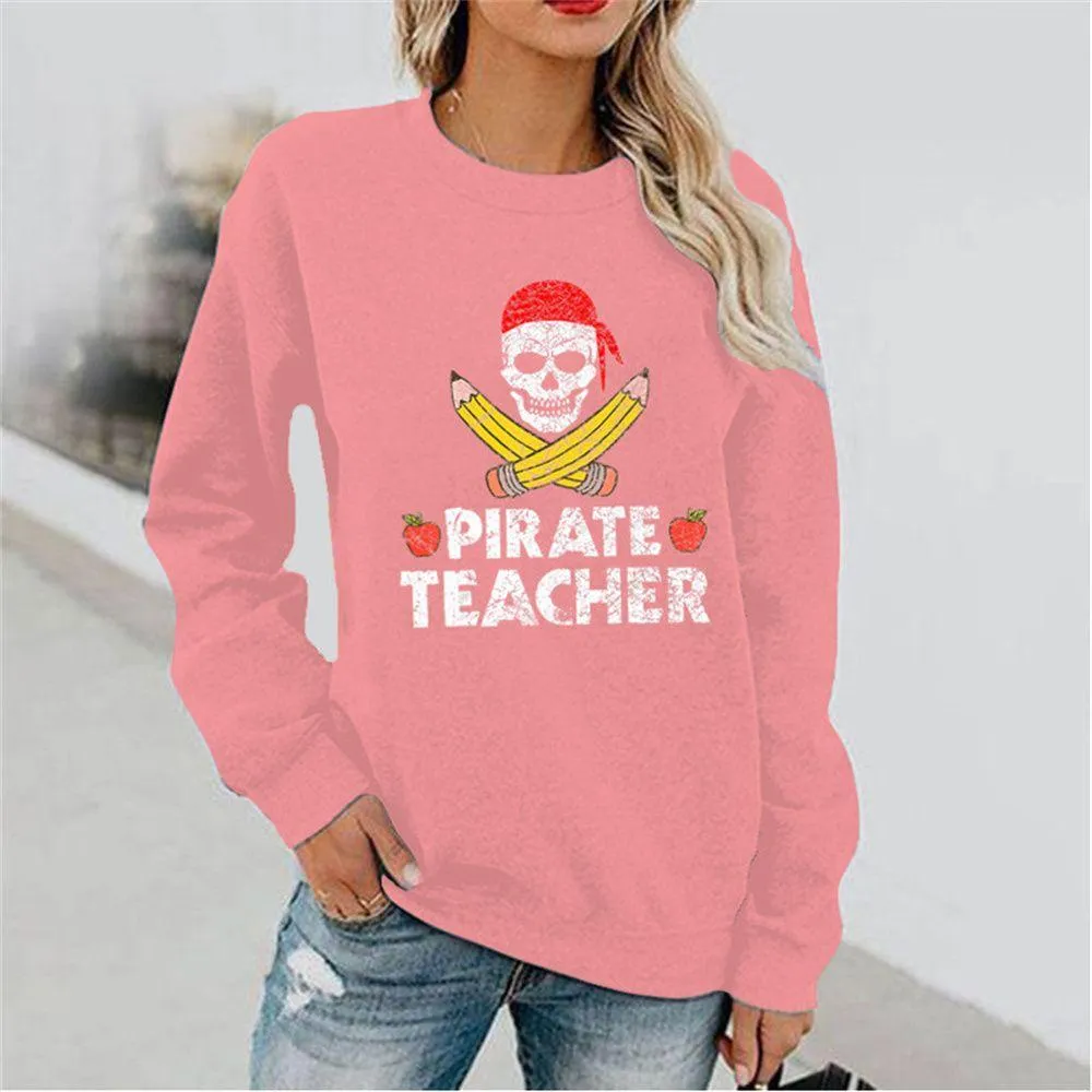 Graphic long Sleeve Shirts Pencil
