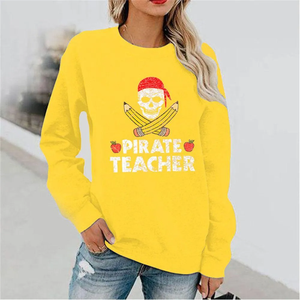 Graphic long Sleeve Shirts Pencil