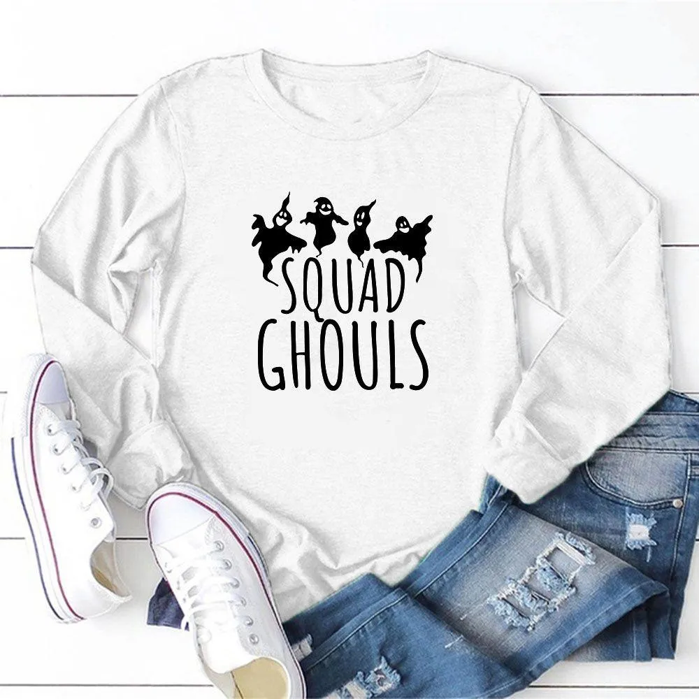 Graphic long Sleeve Shirts Squad Ghouls