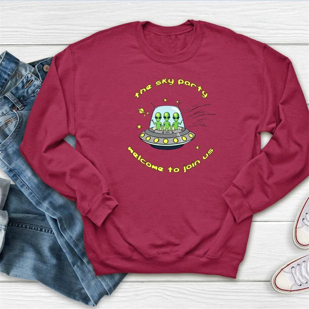 Graphic long Sleeve Shirts The Sky Party