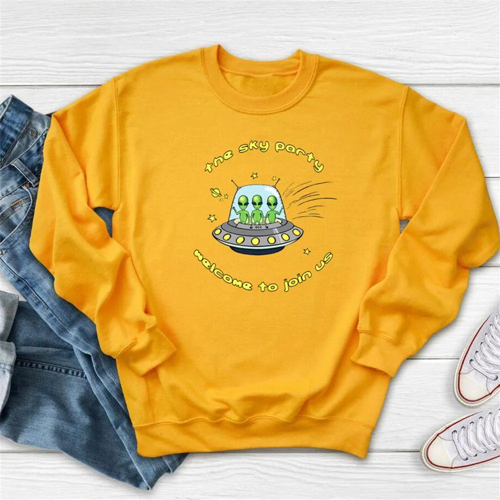 Graphic long Sleeve Shirts The Sky Party
