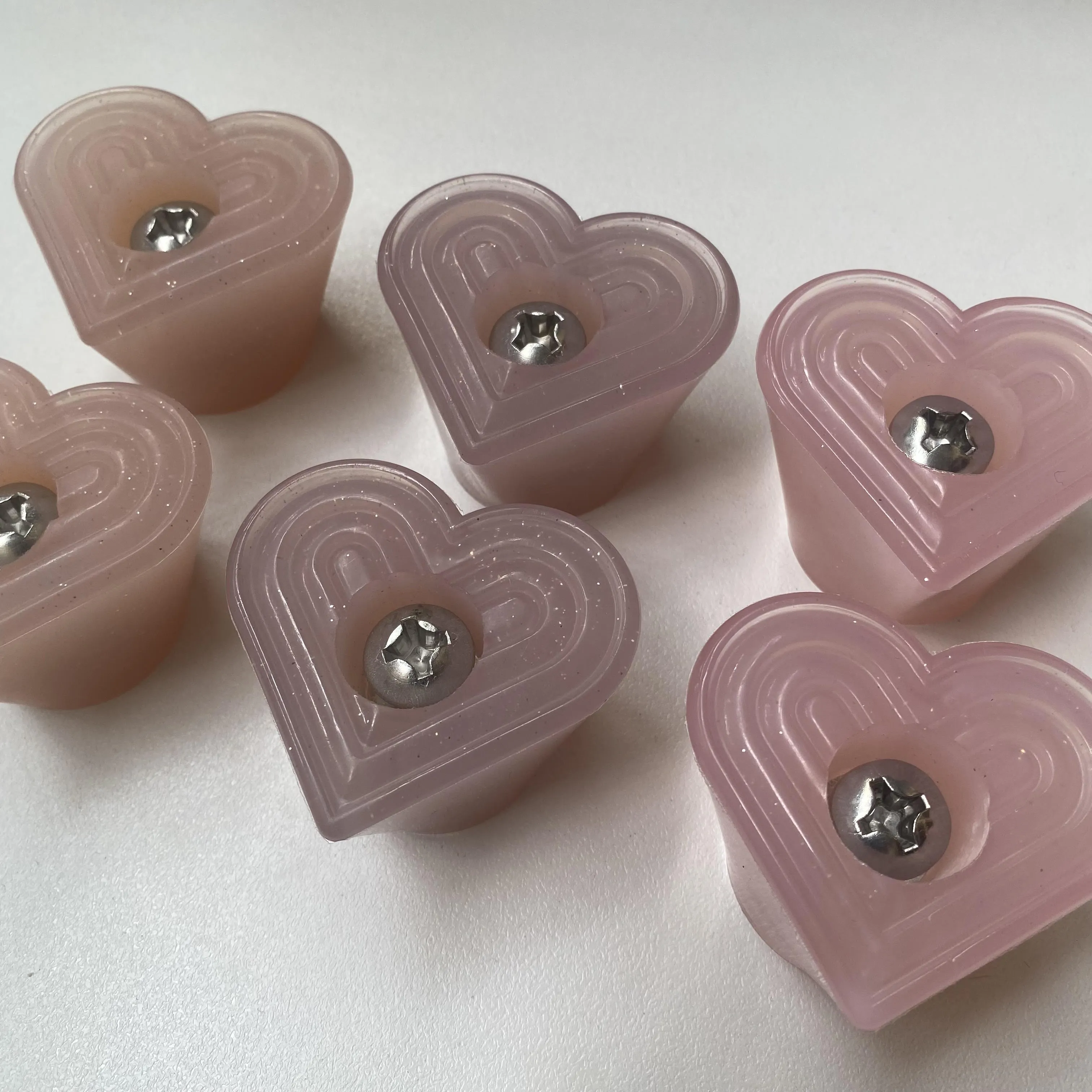 Grindstone Heartstopper Bolt On Toe Stops - BB Pink