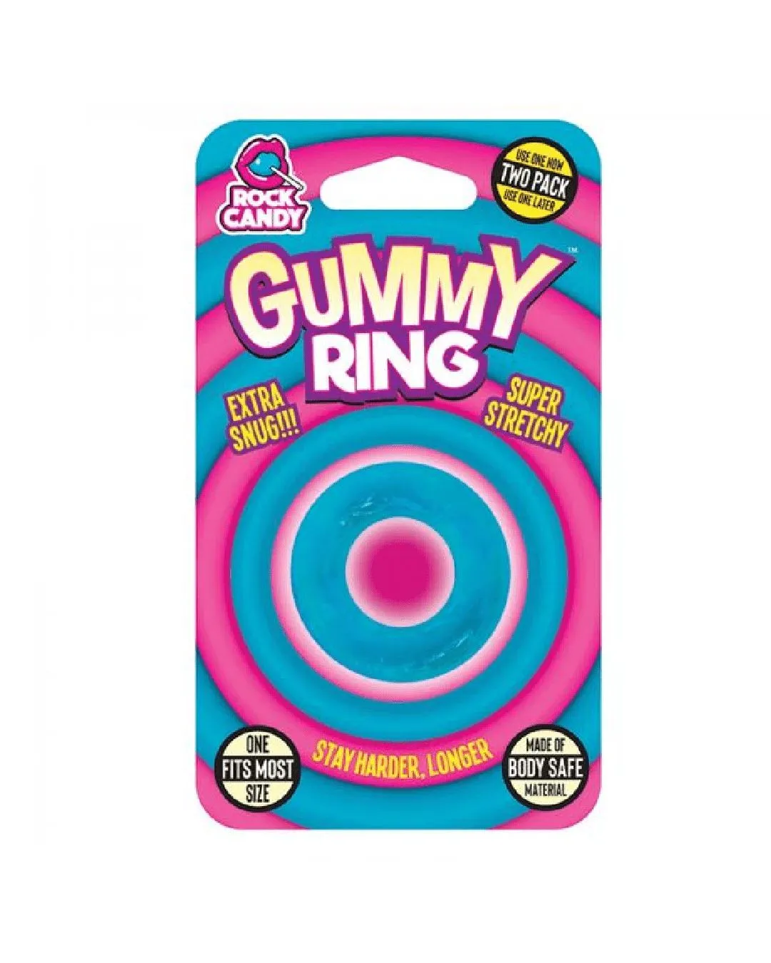 Gummy Ring Stretchy Blue Beginner's Cock Ring