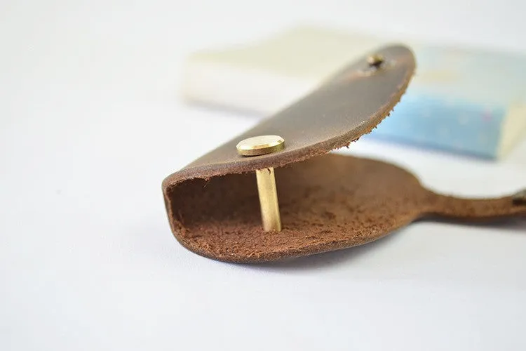 Handmade Genuine Natural Leather Key Holder, Leather Key Organizer, Leather Key Chain E01