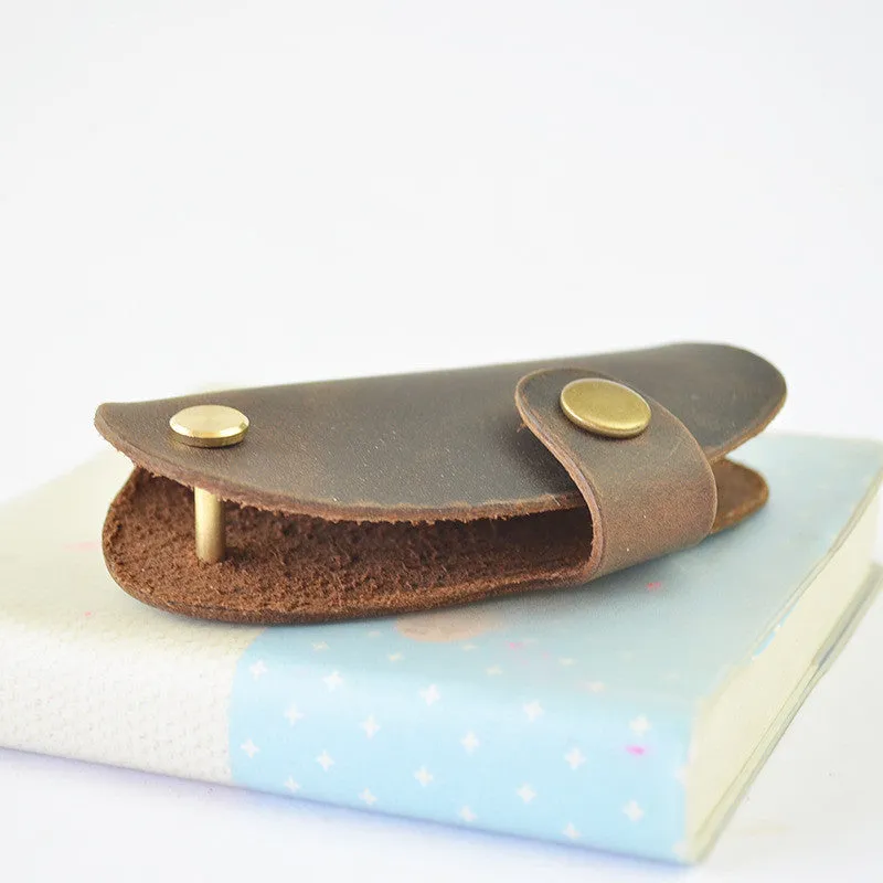 Handmade Genuine Natural Leather Key Holder, Leather Key Organizer, Leather Key Chain E01