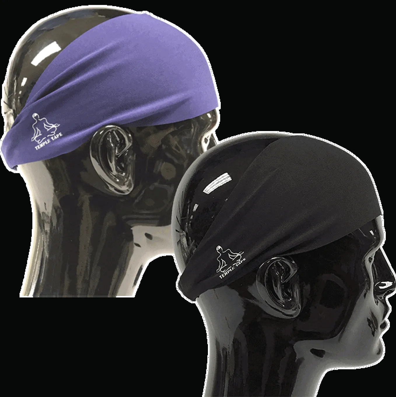 Headbands for Men and Women - Mens Sweatband & Sports Headband Moisture Wicking Workout Sweatbands for Running, Cross Training, Yoga and Bike Helmet Friendly