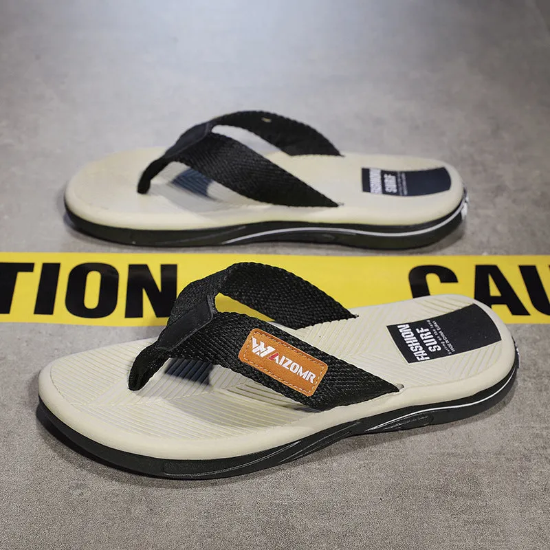 INSTOCK-Men's outer wear anti-slip anti-odor men's flip-flops