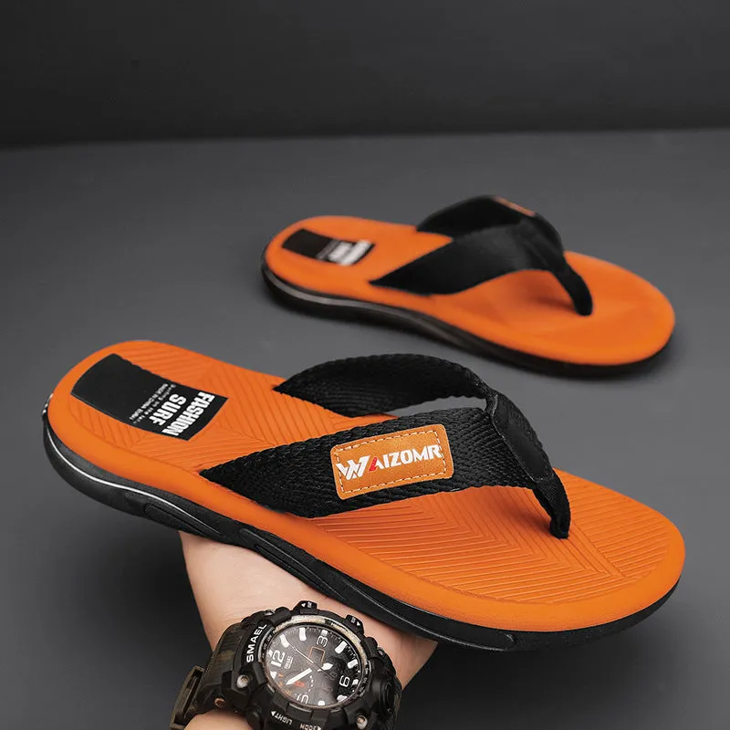 INSTOCK-Men's outer wear anti-slip anti-odor men's flip-flops