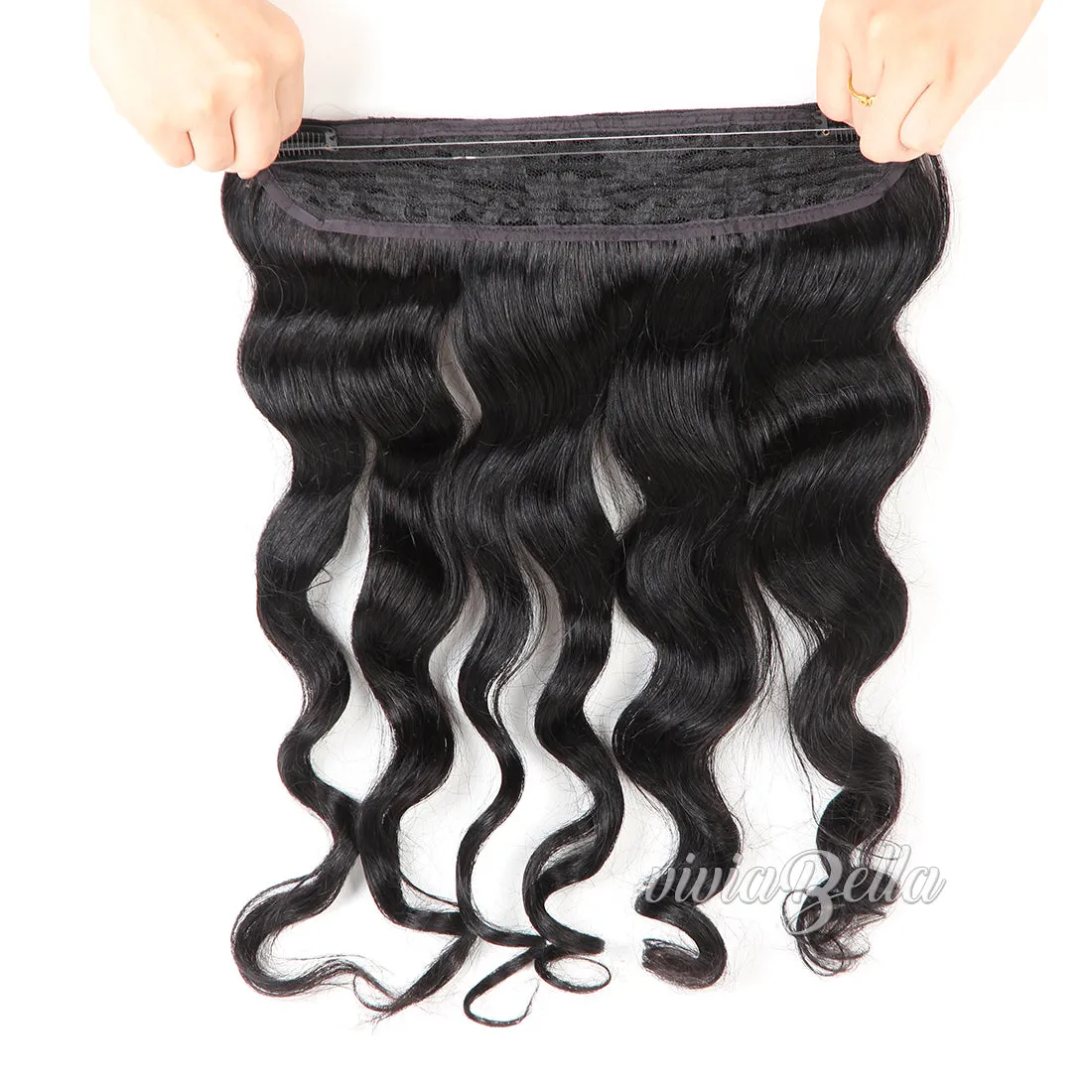 Invisible Halo Hair Extension - Adjustable Flip on Hairpiece