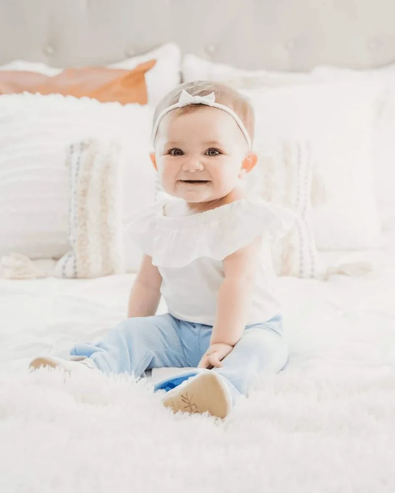 Isla Flutter Sleeve Leotard - White as Snow
