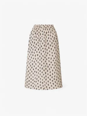Jada | Women’s Print A Line Pull On Summer Midi Skirt