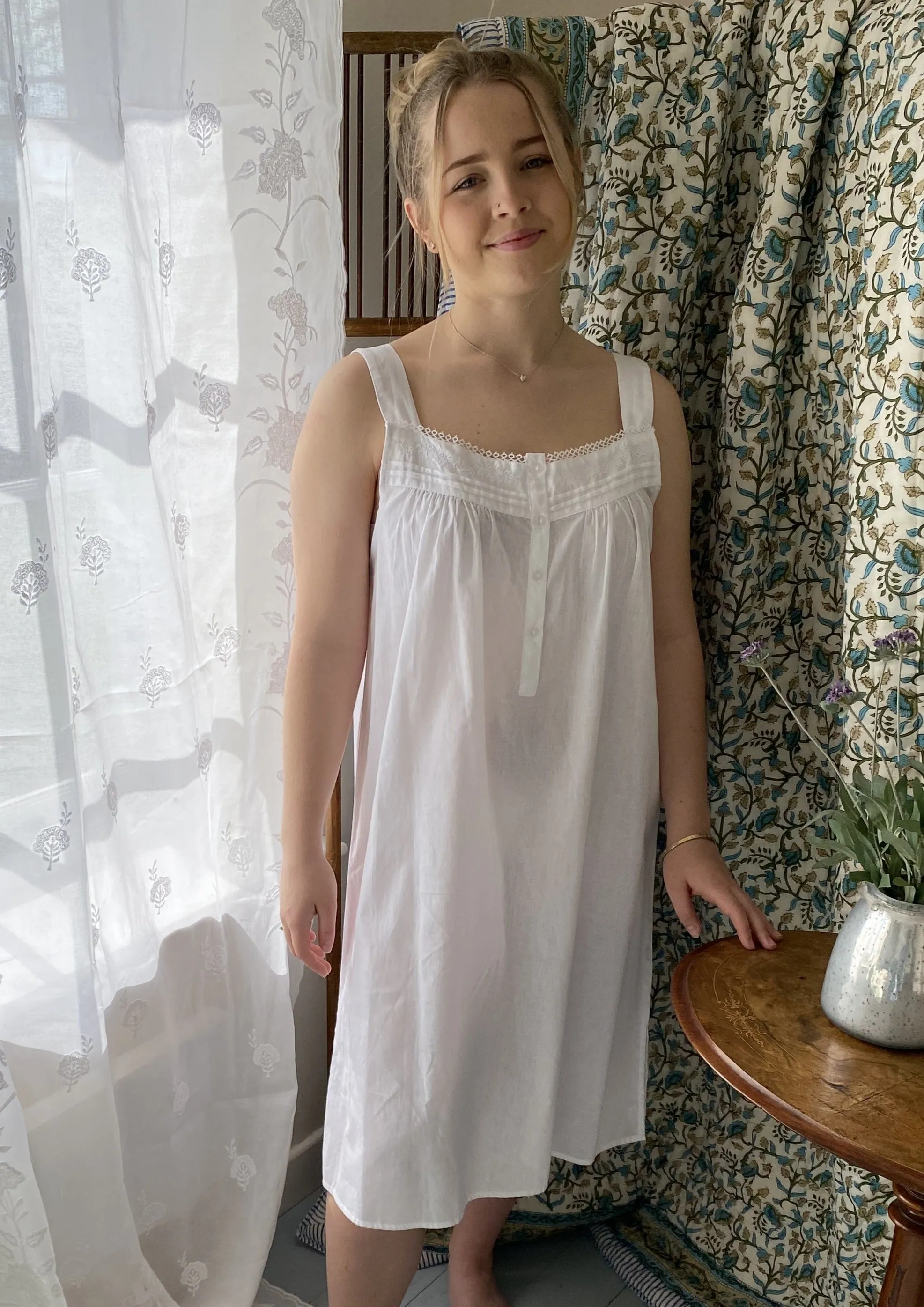 Jane with white embroidery