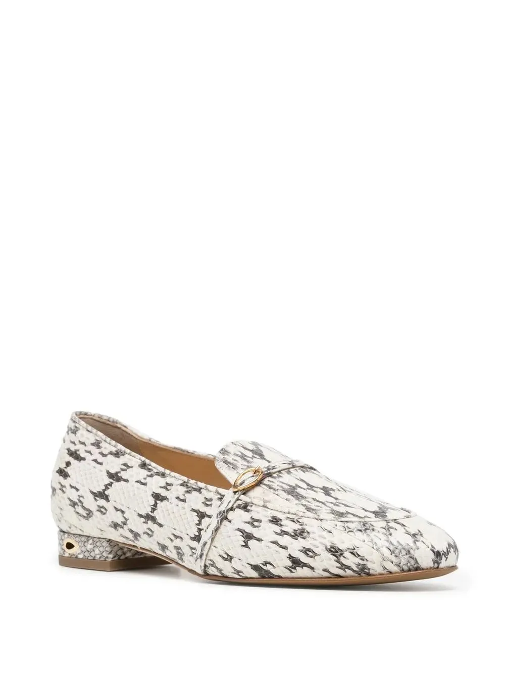 Jennifer Chamandi snakeskin print loafers