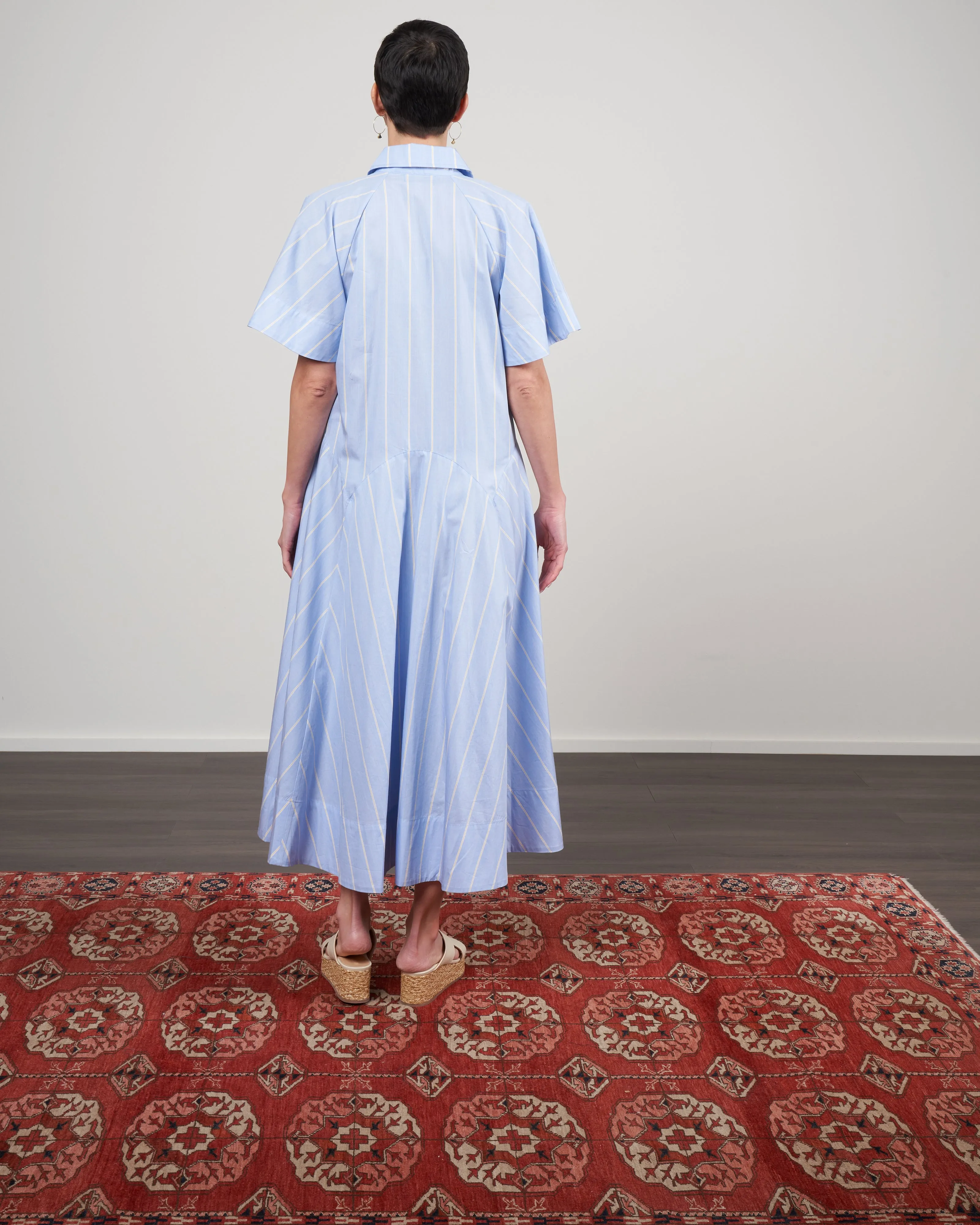 jerry dress - chambray lemon