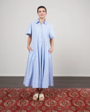 jerry dress - chambray lemon