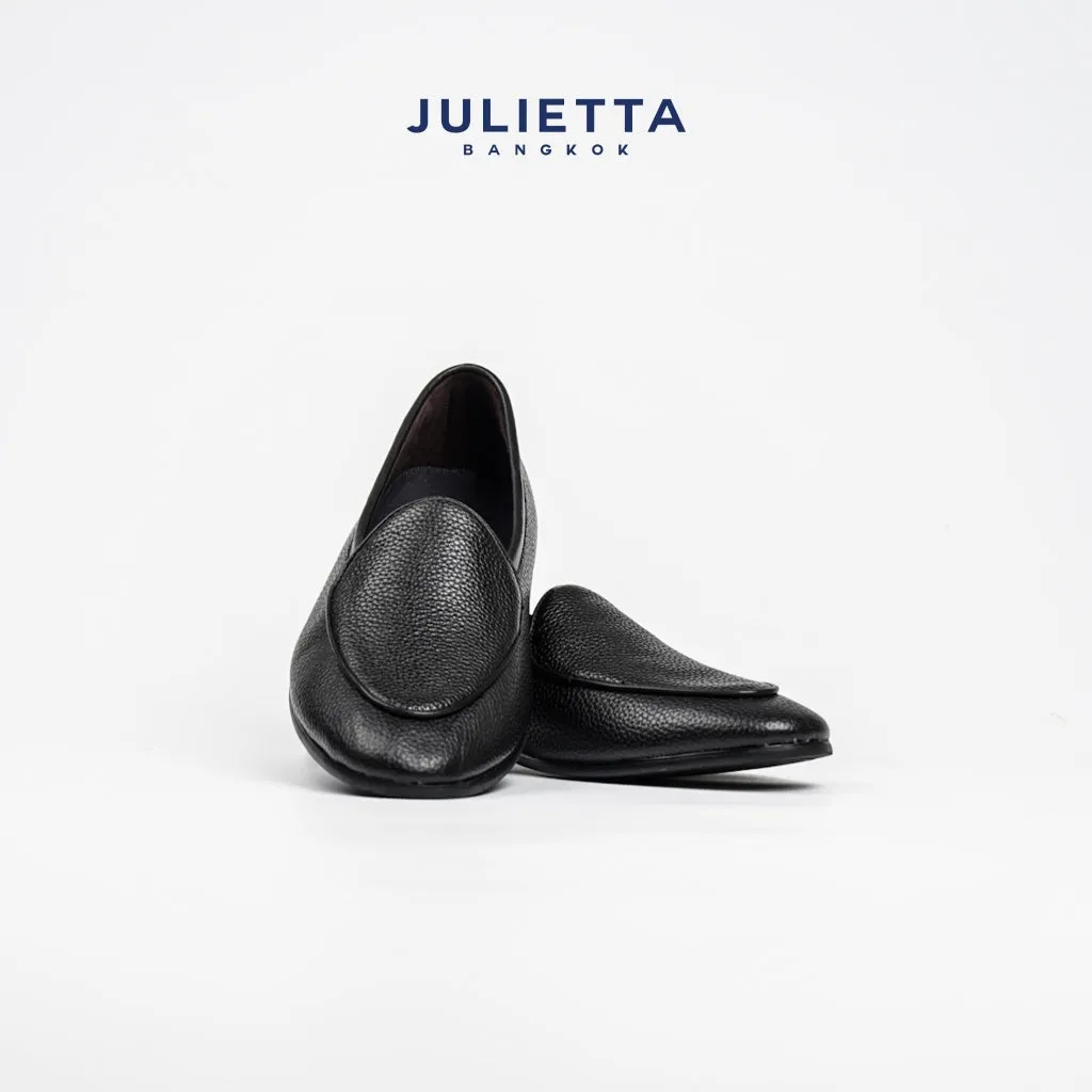 JULIETTA - Belgian Loafer Calfskin : Black (Unlined)