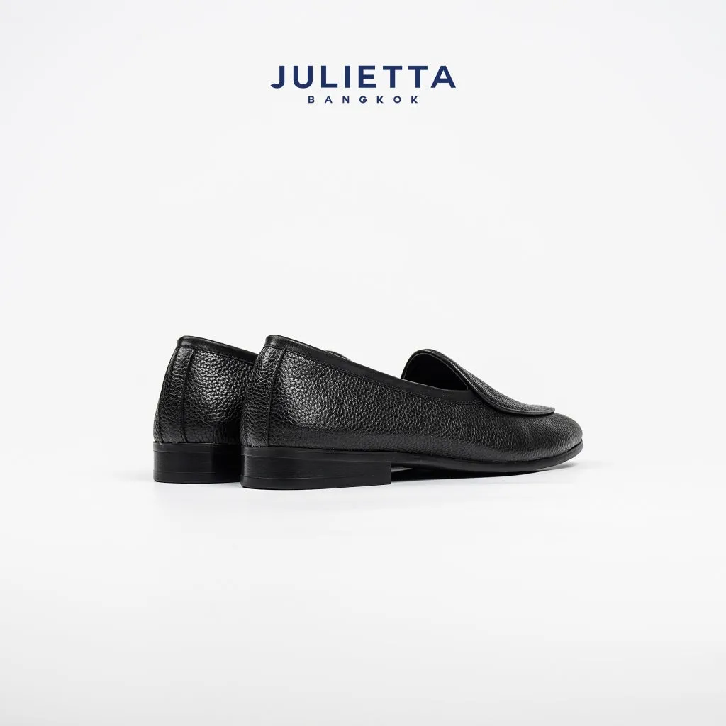 JULIETTA - Belgian Loafer Calfskin : Black (Unlined)