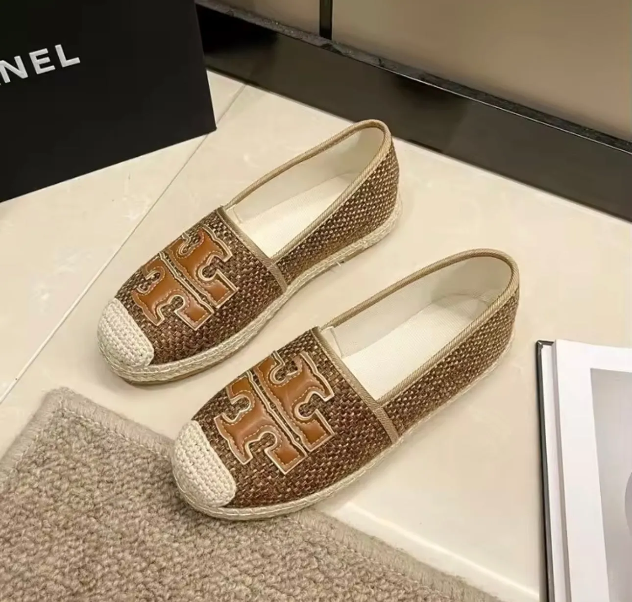 Jute loafers