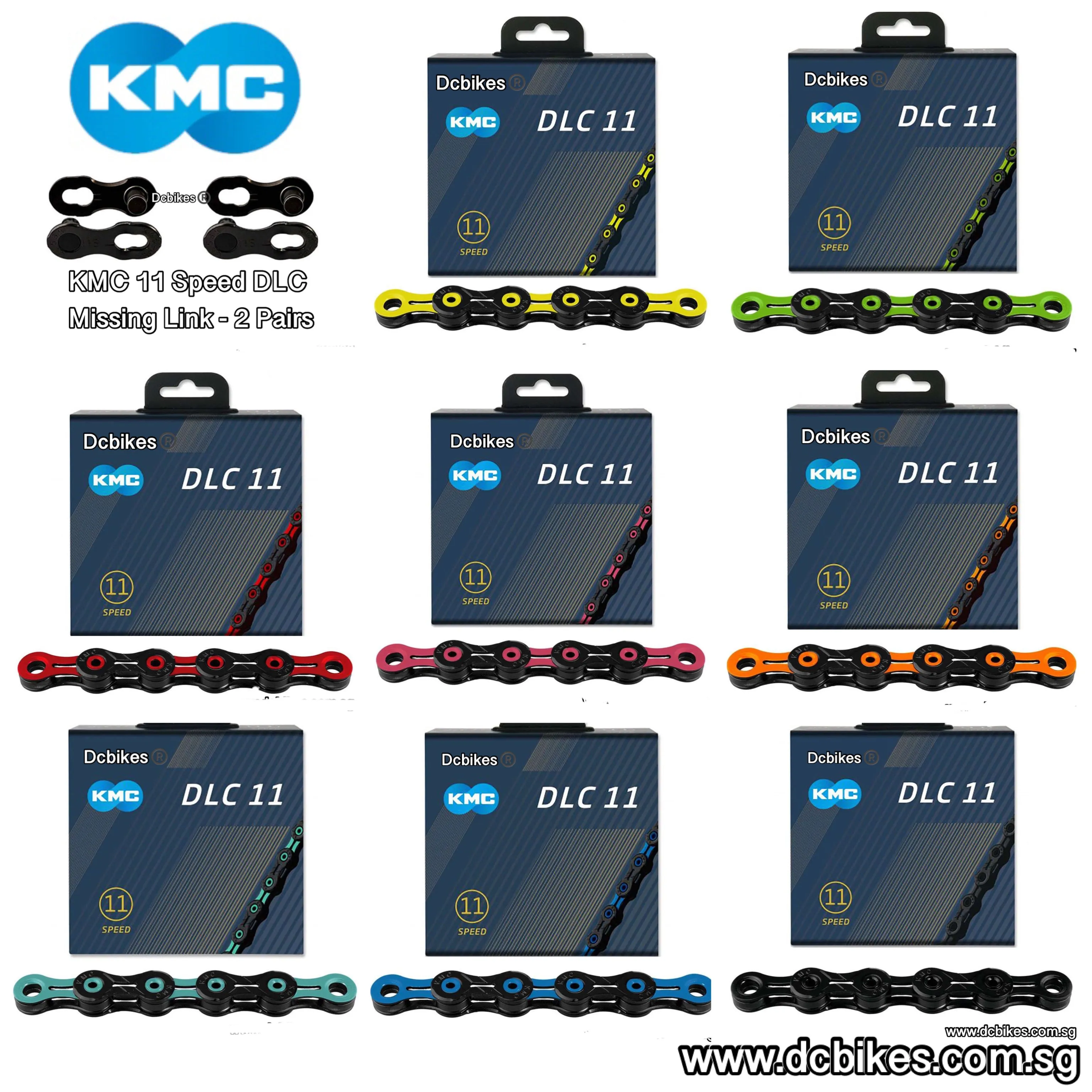 KMC X11 DLC 11 Speed 118 Chain   Missing Link