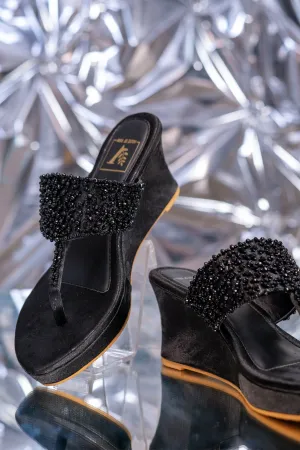 Kyra Black Wedges