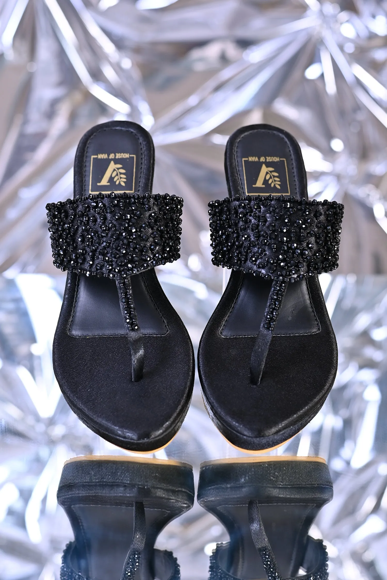 Kyra Black Wedges