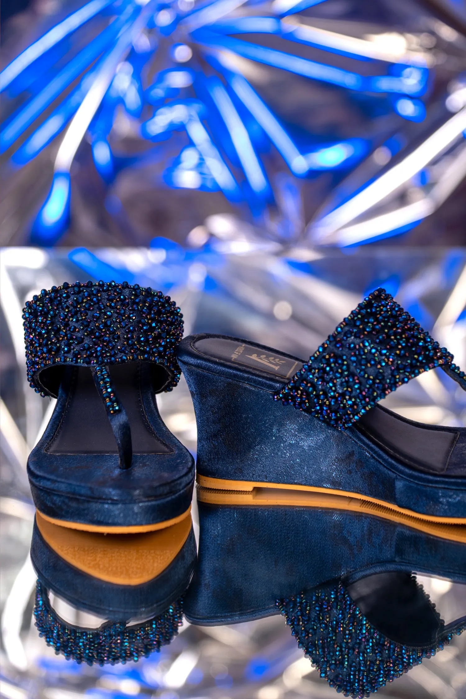 Kyra Blue Wedges