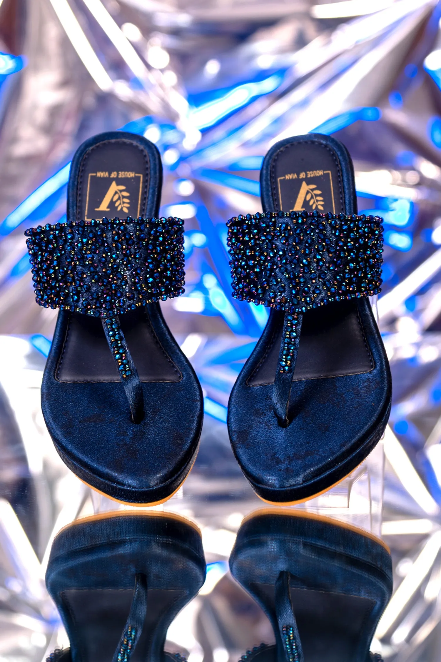 Kyra Blue Wedges
