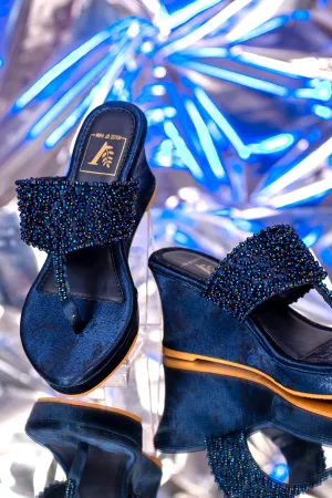 Kyra Blue Wedges