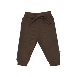 Kyte Baby - Ribbed Jogger Pants - Espresso