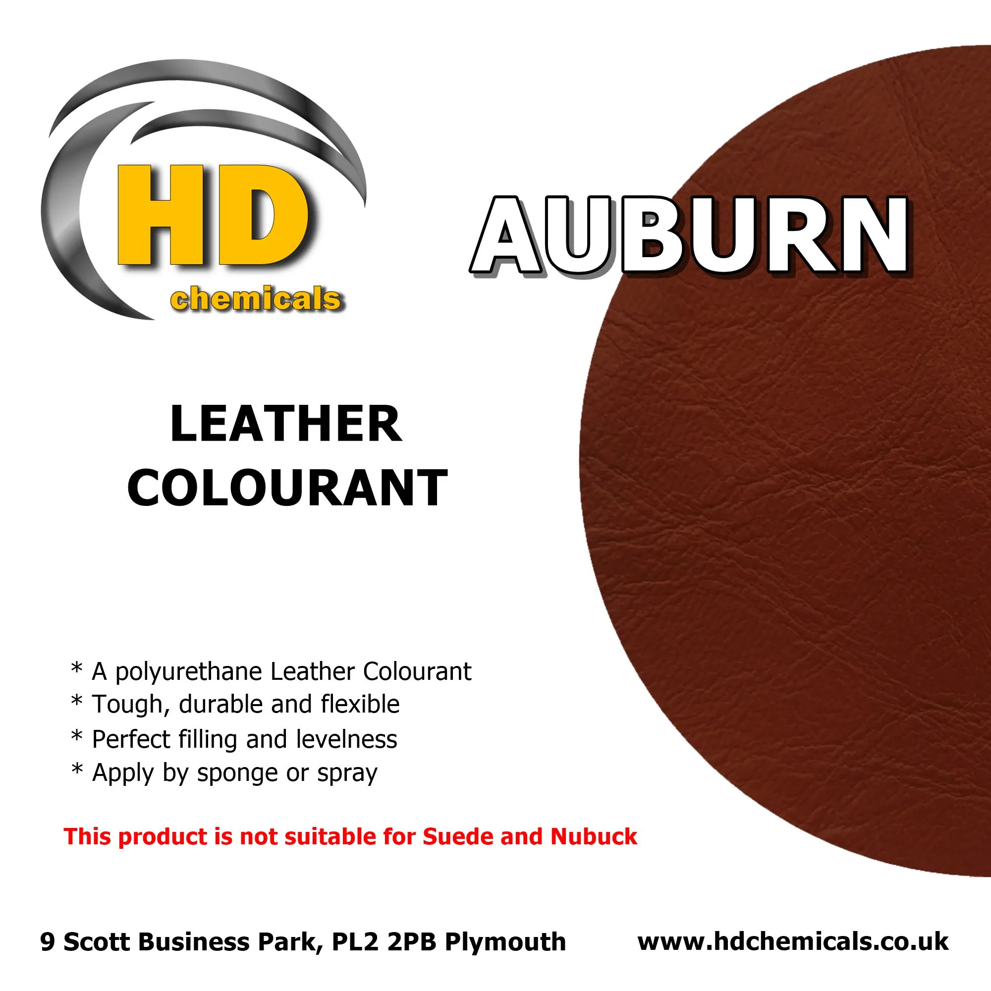 Leather Dye Paint Auburn