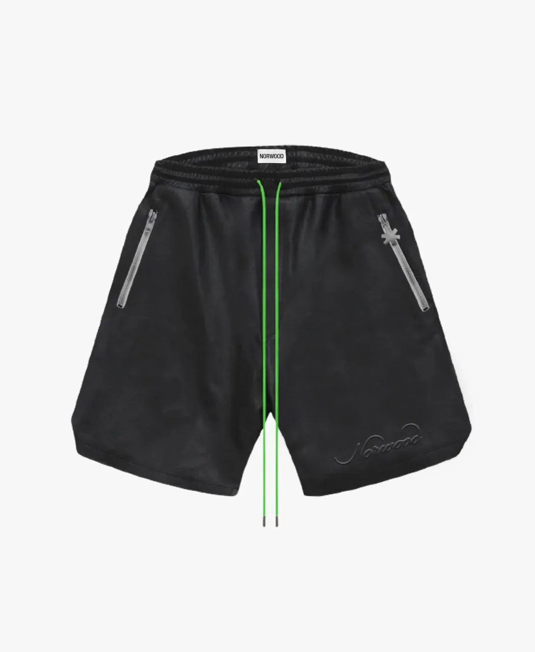 LEATHER LOGO SHORT