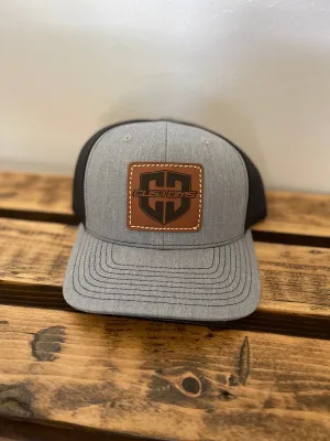 Leather Patch Hats Curved Brim