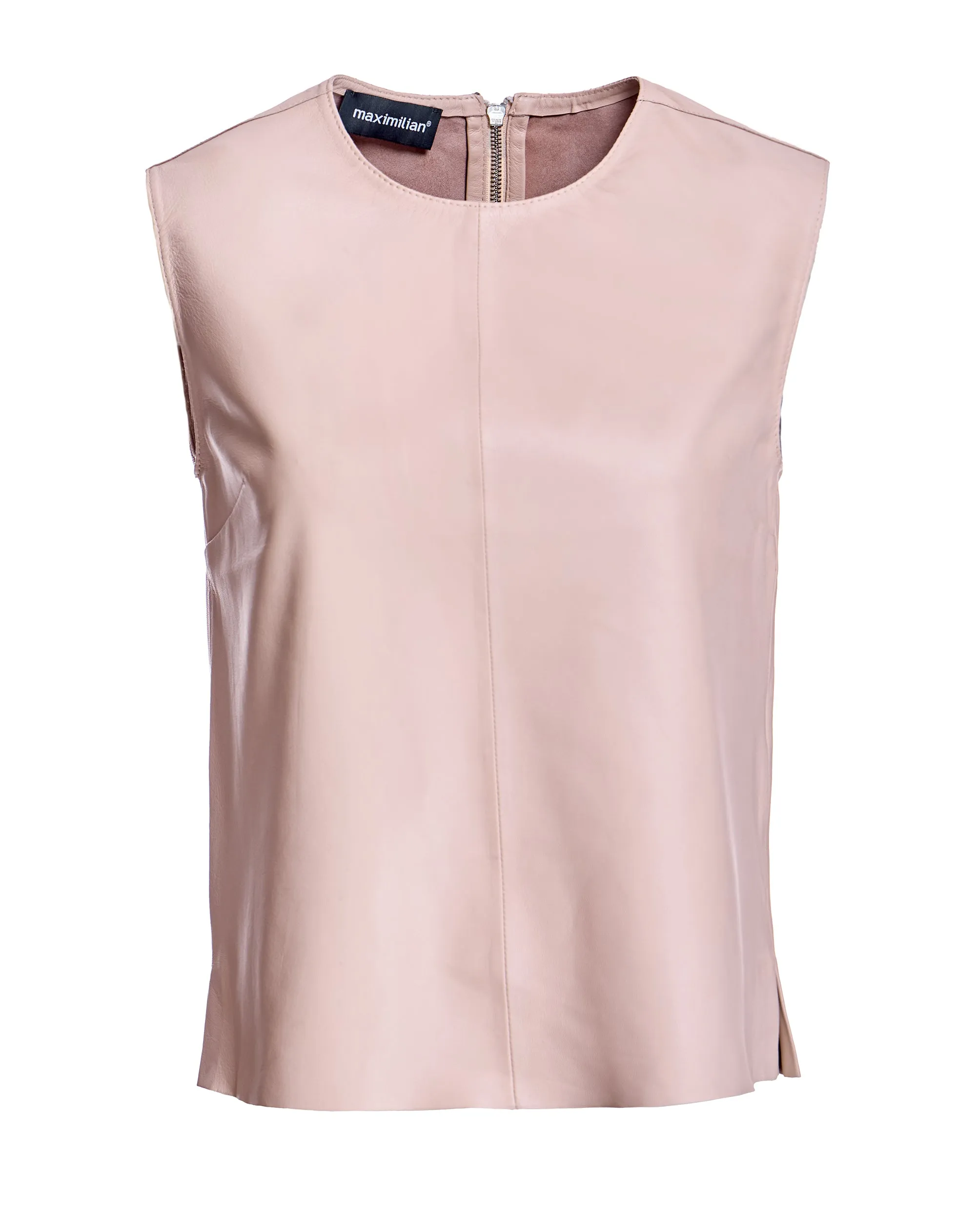 Leather Sleeveless Shirt