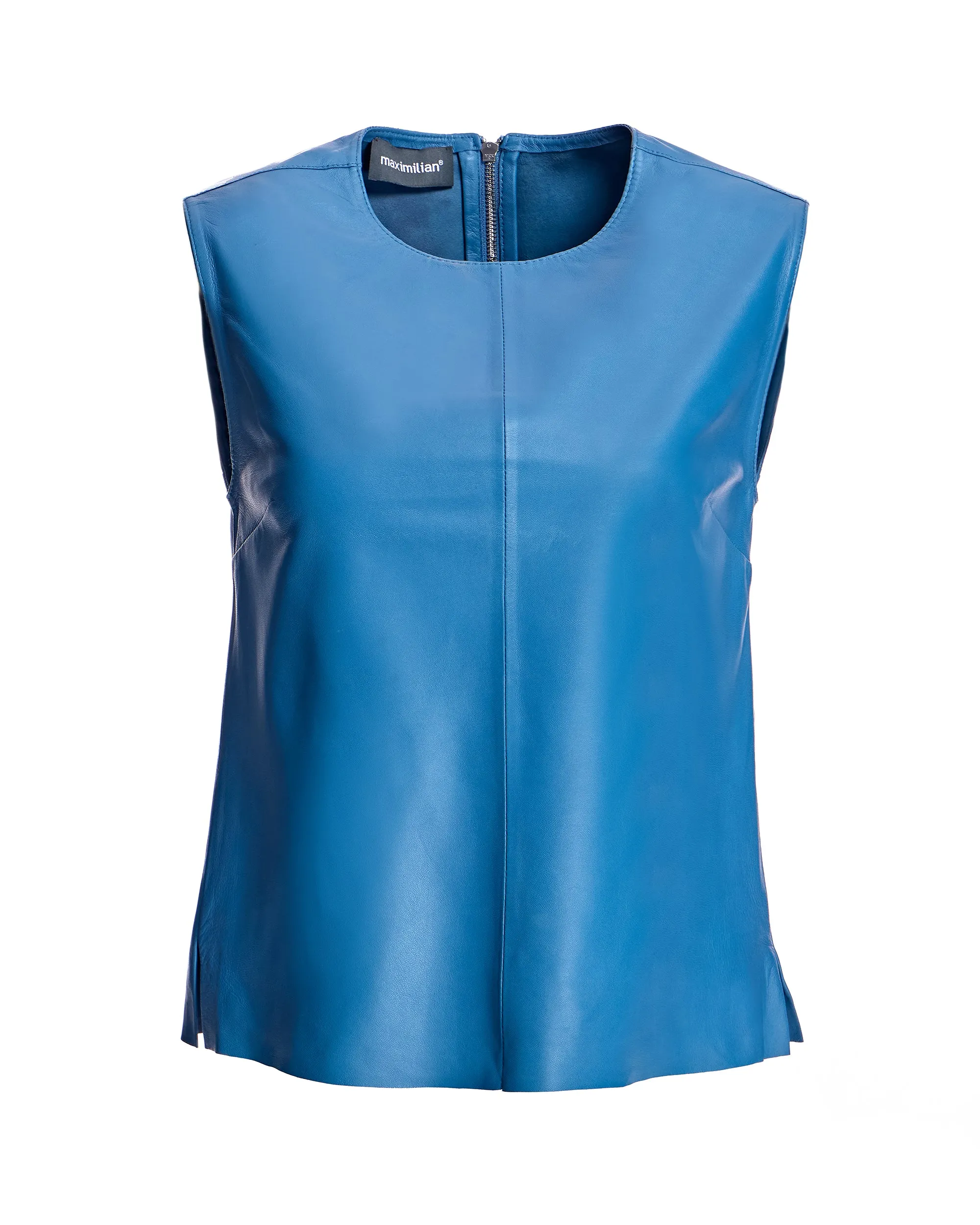 Leather Sleeveless Shirt
