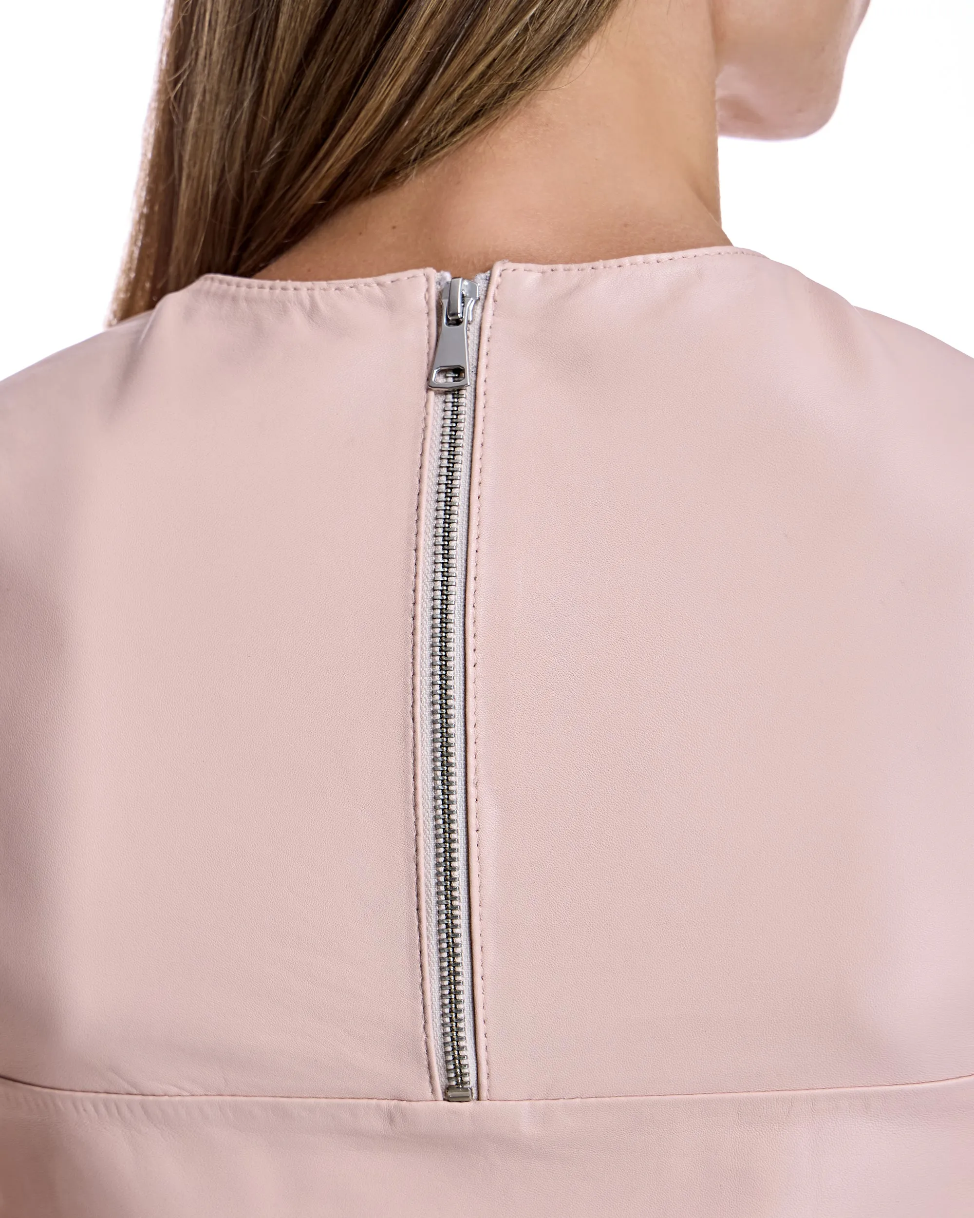 Leather Sleeveless Shirt