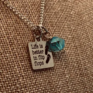 Life is Better in Flip Flops, Necklace