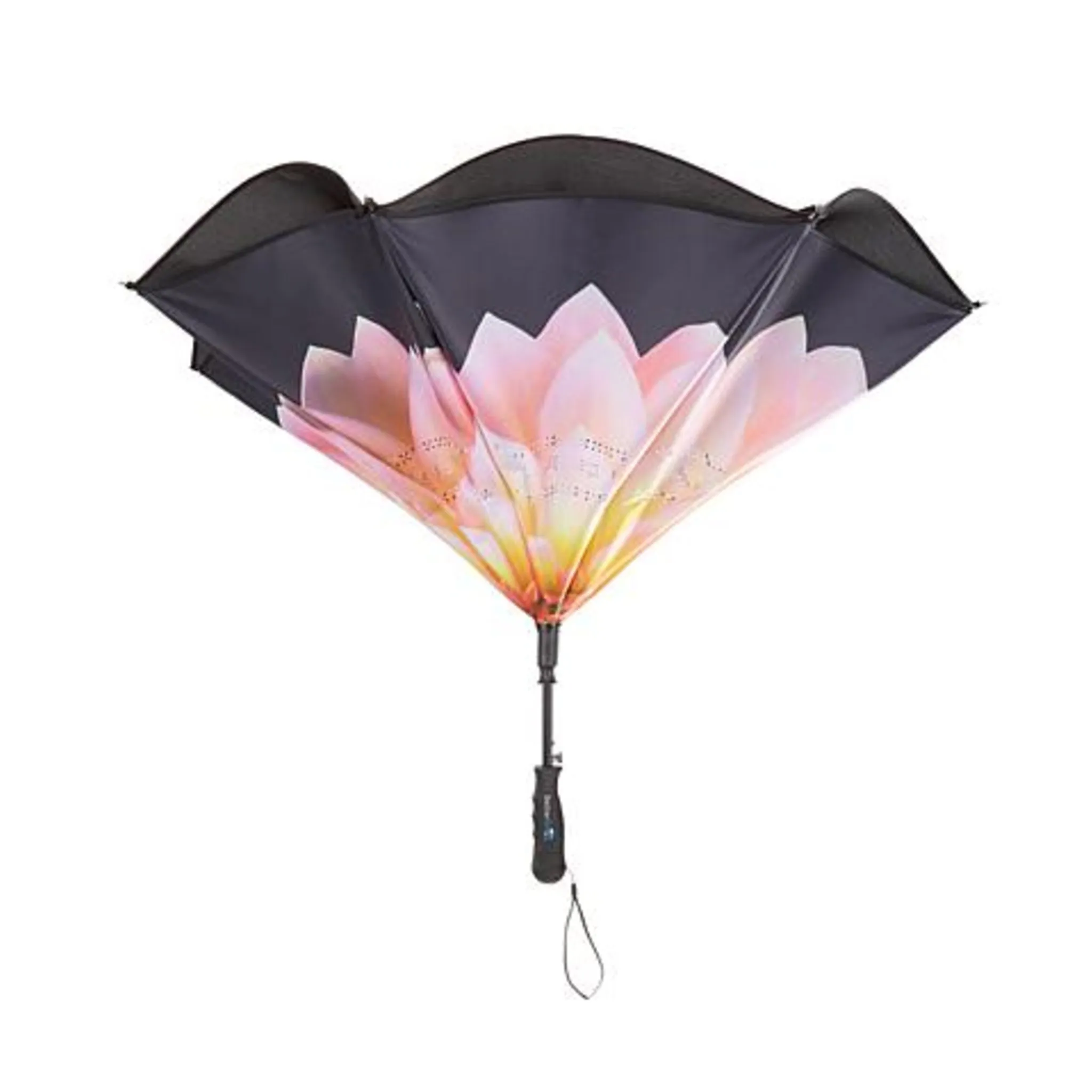 Like New/Unboxed- BetterBrella Umbrella with Reverse Open/Close Technology (Dahlia Floral)