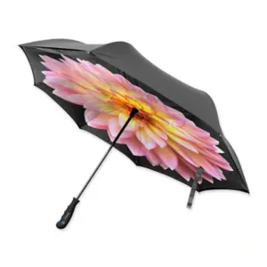 Like New/Unboxed- BetterBrella Umbrella with Reverse Open/Close Technology (Dahlia Floral)